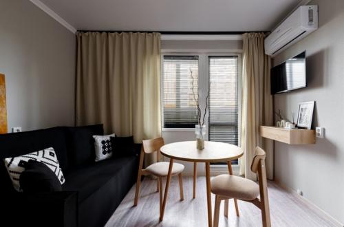 Интерьер маленькой 1-комнатной квартиры 28 кв. 04