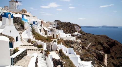 Греция, санторини.   Комплекс Marizan Caves. 01