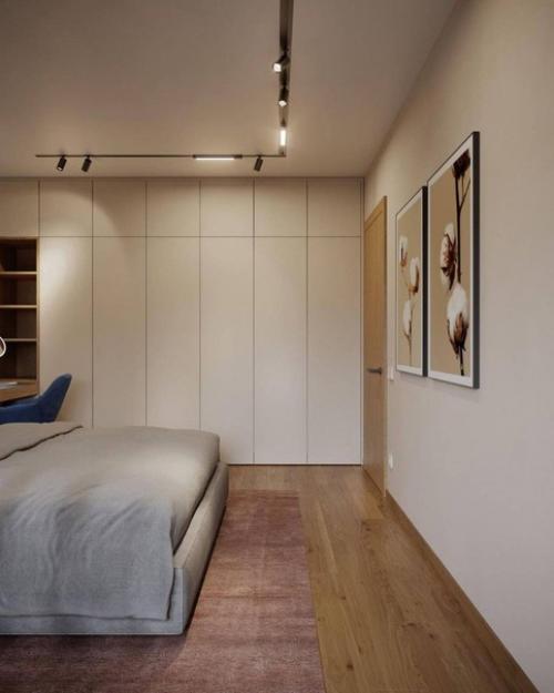 Просторная спальня с местом для роботы. 08