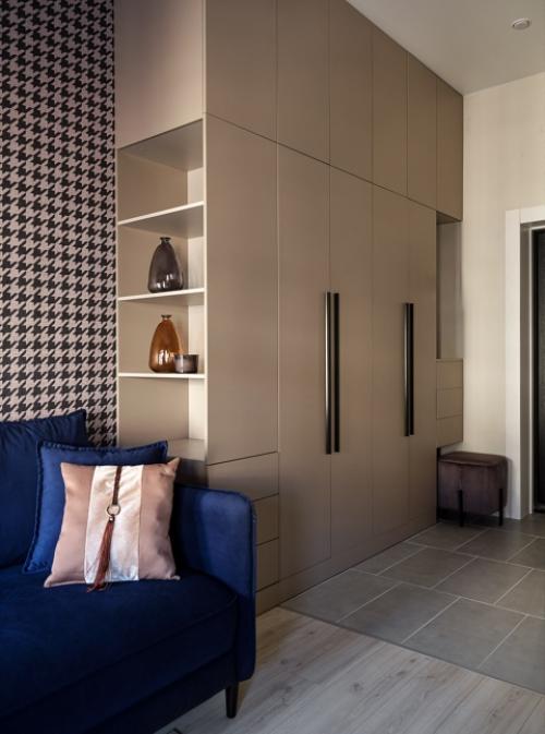 Интерьер маленькой квартиры - студии 21, 5 кв. 07