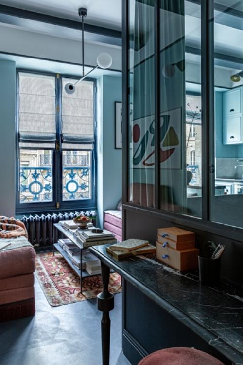 Интерьер французской квартиры - студии 25 кв. 04