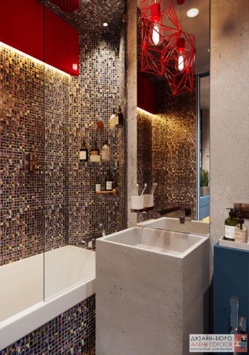 Ванная и санузлы в проекте графит. 06