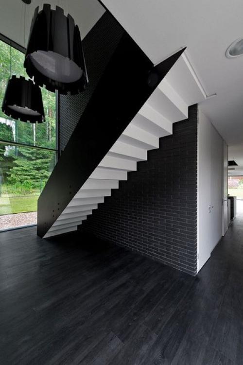 Лаконичный монохромный особняк под минском. 06