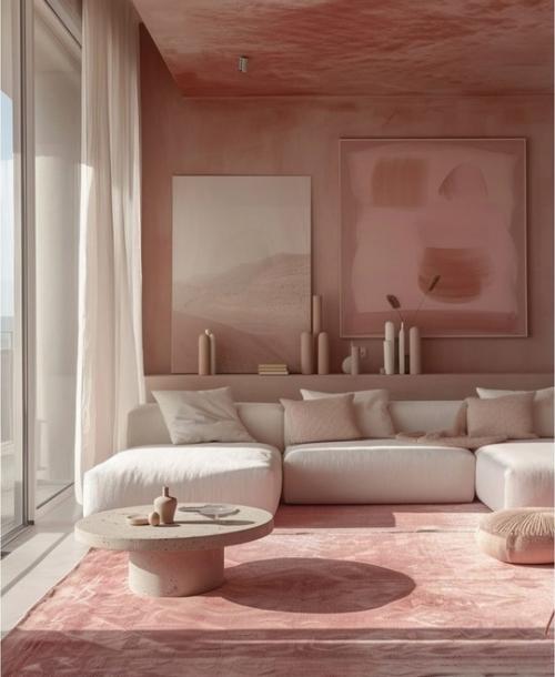 Не могла обойти своим вниманием розовые интерьеры. 01