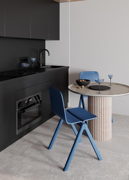 Проект квартиры - студии 29 м 2 (34 м 2 с балконом. 05