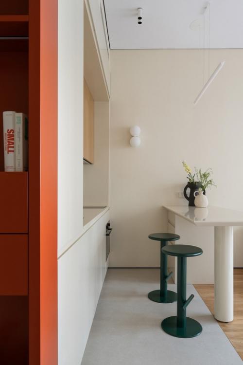 Светлый интерьер 1-комнатной квартиры 37, 5 м 2 в центре Москвы. 05