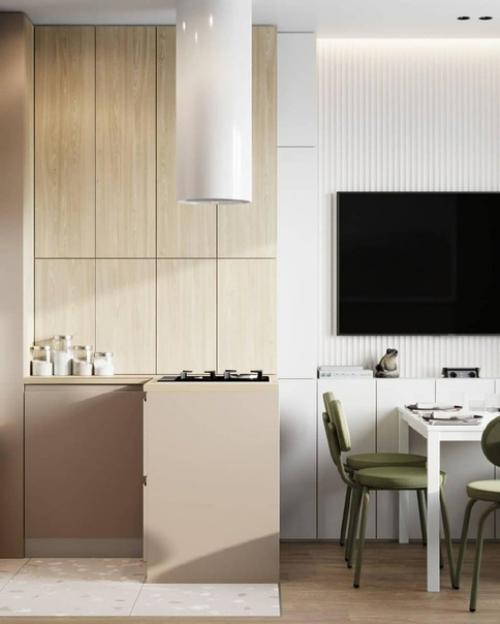 Дизайн кухни - гостиной 13 кв. 04