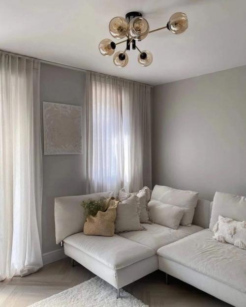 Небольшая гостиная и кухня в современном европейском стиле. 01