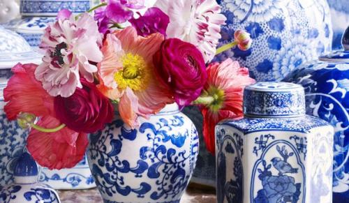 Китайские фарфоровые вазы в дизайне интерьера. 04
