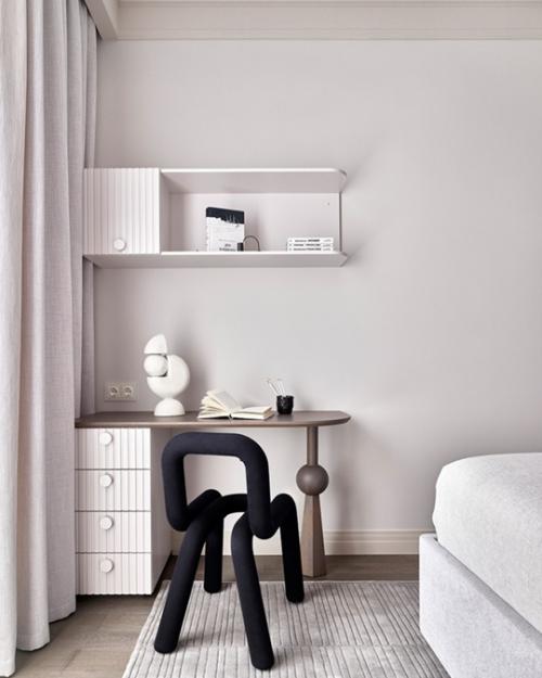 Реализованный интерьер квартиры с панорамным Видом на Москву. 05