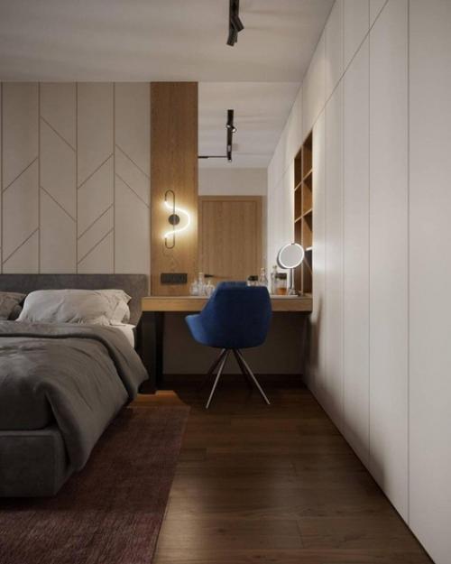 Просторная спальня с местом для роботы. 03