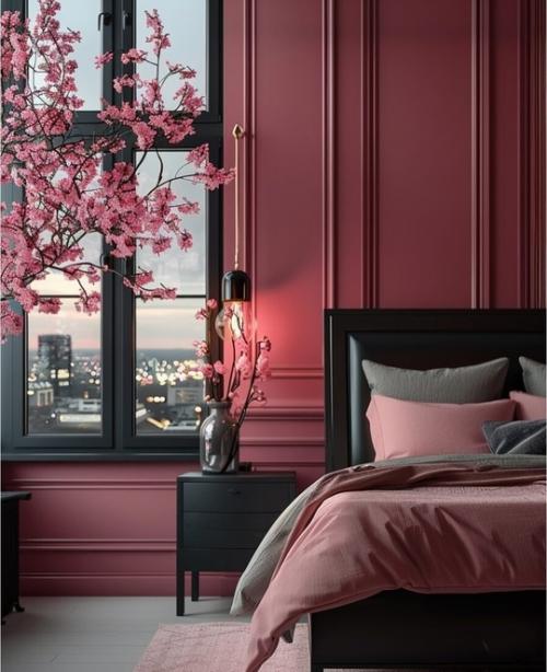 Не могла обойти своим вниманием розовые интерьеры. 03