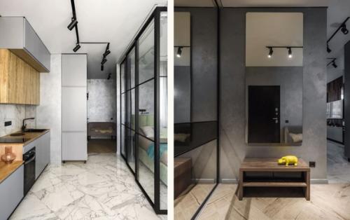 Современный интерьер квартиры - студии площадью 30 кв. 05