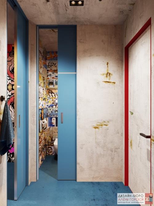 Ванная и санузлы в проекте графит. 01