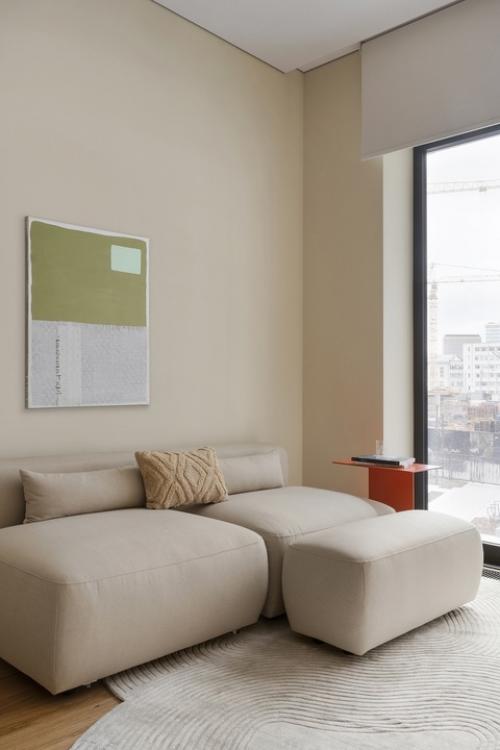 Светлый интерьер 1-комнатной квартиры 37, 5 м 2 в центре Москвы. 01