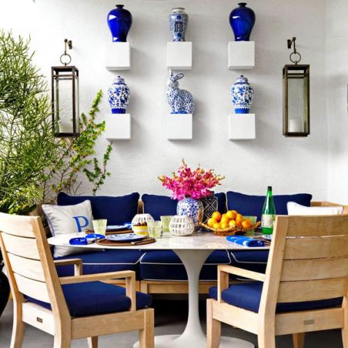 Китайские фарфоровые вазы в дизайне интерьера. 06