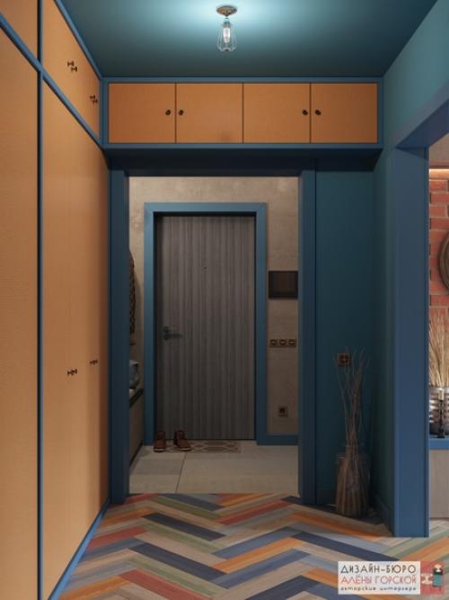 Гостиная и кухня проекта сочный лофт. 05