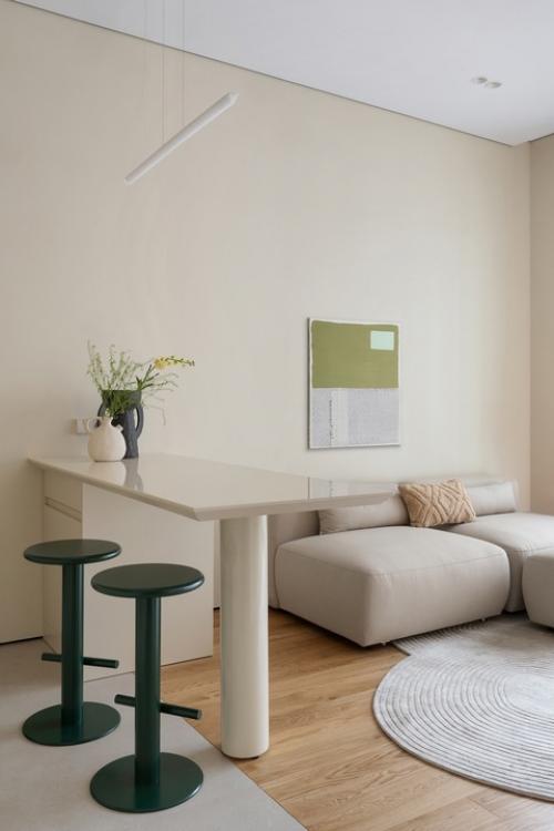 Светлый интерьер 1-комнатной квартиры 37, 5 м 2 в центре Москвы. 02