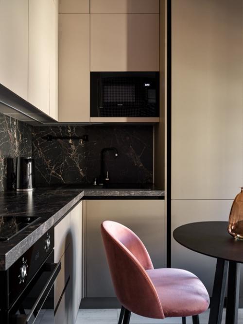 Интерьер маленькой квартиры - студии 21, 5 кв. 05