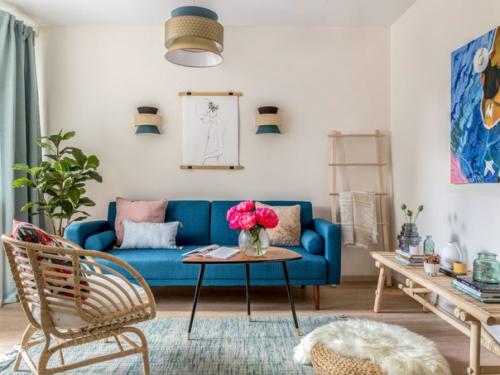 Спокойная отделка + яркие акценты - формула гармоничного интерьера, который можно модифицировать сколько угодно раз. 04