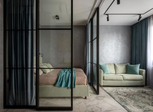 Современный интерьер квартиры - студии площадью 30 кв. 04