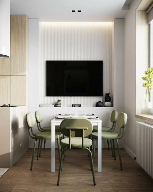 Дизайн кухни - гостиной 13 кв. 05