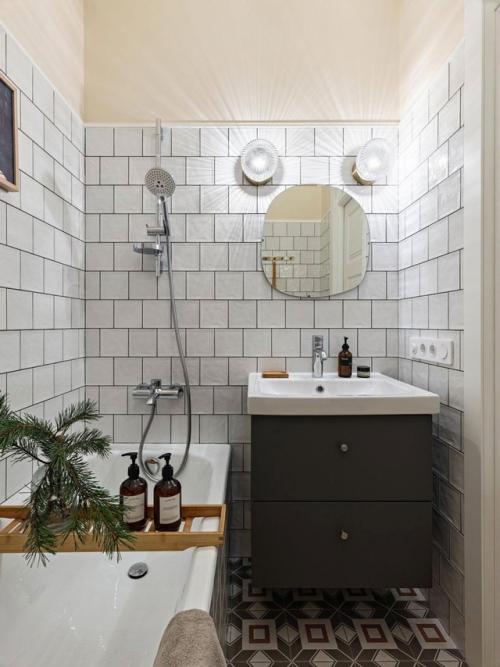 Реализованный интерьер квартиры в стиле икеа 1960-х в старом доме Санкт-петербурга. 07