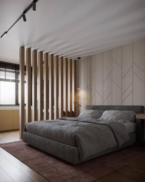 Просторная спальня с местом для роботы. 05