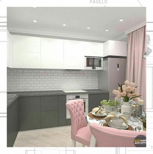 Приглушенные оттенки розового - розовый кварц, увядшая роза, - составляют великолепную пару с нежным серо-голубым оттенком Серенити. 01