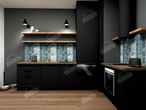 Интерьер в смелых черных тонах (дизайн - проект), часть 1. 02