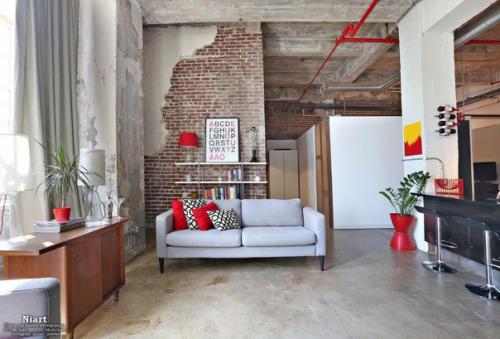 Гостиная в стиле лофт: особенности и примеры. 05 Гостиная в стиле лофт: особенности и примеры. 05