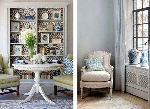 Китайские фарфоровые вазы в дизайне интерьера. 01