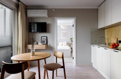 Интерьер маленькой 1-комнатной квартиры 28 кв. 06