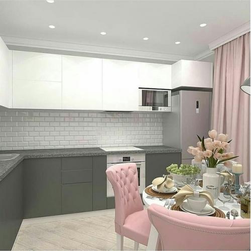 Очень понравился такой проект кухни. 01