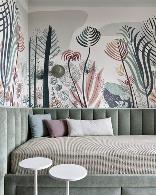 Реализованный интерьер квартиры с панорамным Видом на Москву. 04