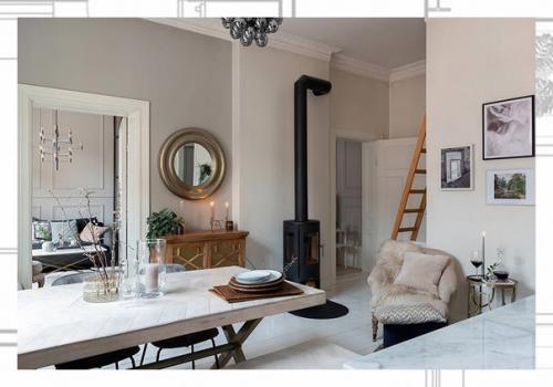 Общая площадь этой квартиры в Стокгольме не очень большая, всего 64 кв. 04