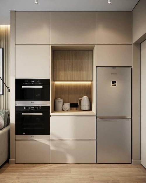 Дизайн кухни - гостиной 13 кв. 07