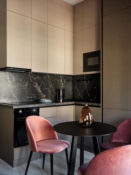 Интерьер маленькой квартиры - студии 21, 5 кв. 04