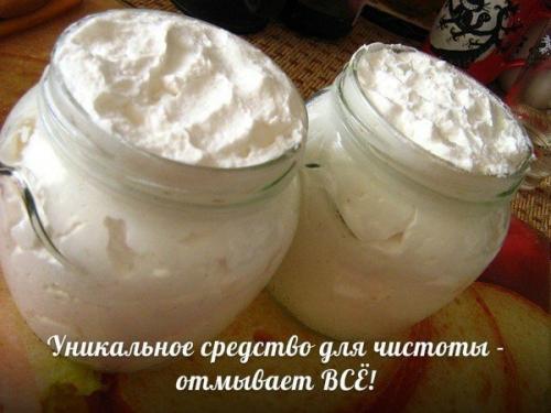 Средство для мытья посуды, раковины, ванны.