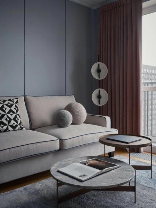 Реализованный интерьер квартиры, площадью 57 кв. 01