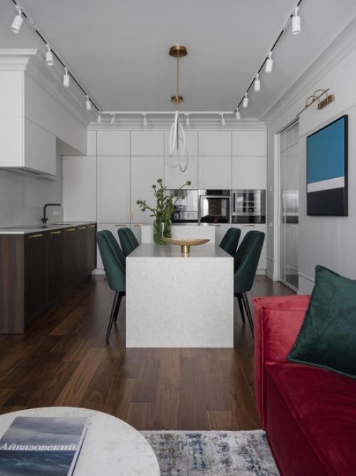 Архитектор Евгения матвеенко рассказывает, как ей удалось создать гармоничный интерьер для двух людей с разными характерами. 04