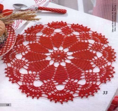 Салфетки крючком схемы. 04