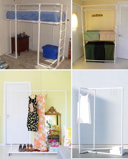 Полезные идеи: дачные поделки из пластиковых труб. 04