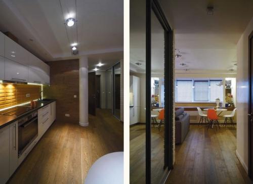 Интерьер квартиры - студии для 30-летнего холостяка. 07