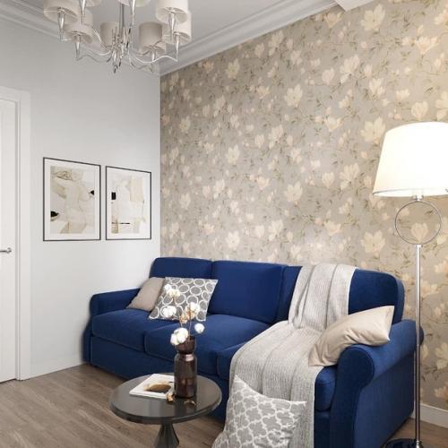 Интересный интерьер небольшой квартиры с планом на последней фотографии. 03