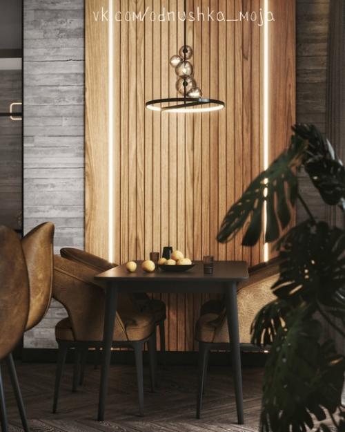 Уникальный интерьер квартиры в современном стиле для девушки - руководителя. 03