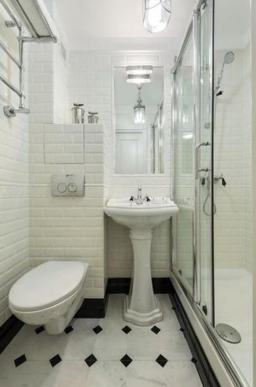 Стильный интерьер в черном и белом цвете. 06