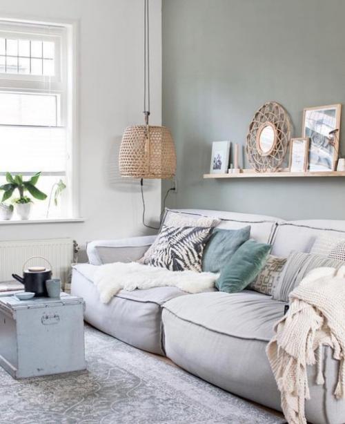 Стильный интерьер квартиры в цвете Утиного Яйца. 03