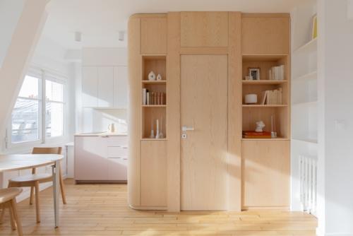 Светлый воздушный интерьер французской однушки 35 м 2. полная реновация квартиры в старинном жилом доме. 03