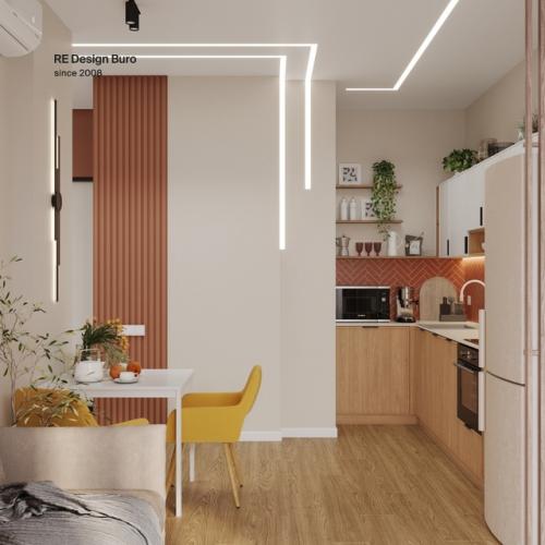 Дизайн - проект квартиры для молодой пары в ЖК испанские кварталы, площадью 60 м. 02